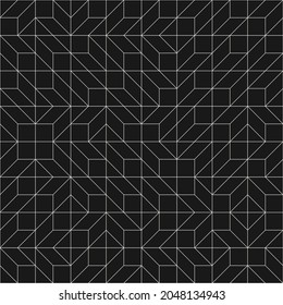 Minimalist abstract vector pattern design made with simple geometric linear graphics. Great for backgrounds and textures, web design, poster art, branding elements, textile and fabric prints.