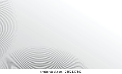 
Minimalist abstract vector wallpaper with black wave line curves on white background, perfect for modern presentations and digital themes
