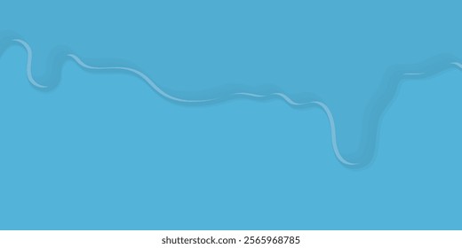 Minimalist abstract water drops on light blue background graphic illustration.