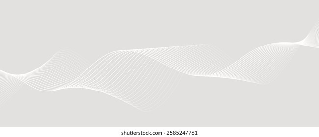 Minimalist Abstract Wave with Dotted Flow