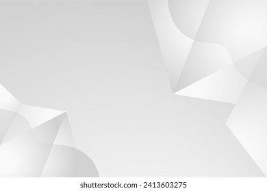 Minimalist Abstract white and gray shape background design. texture white pattern. vector illustration