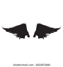 minimalist abstract wing design logo
