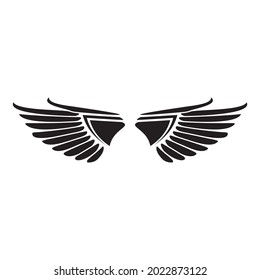 Minimalist Abstract Wing Design Logo Stock Vector (Royalty Free ...