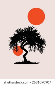 El diseño moderno de abstracción minimalista