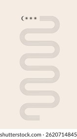 Minimalist Aesthetic Boho Rainbow Poster Print. Contemporary Web banner Surface Design. Abstract Line Arch Graphic Symbol Vintage Style Decoration. Home Interior Canvas Decor. Outline Shape.