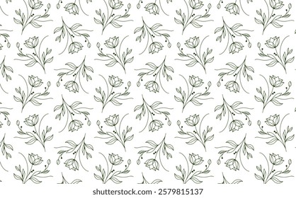 minimalist aesthetic flower bouquet pattern 2