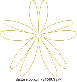 Minimalist Aesthetic Line Gold Style