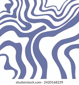 minimalist aesthetic wallpaper swirl background. Retro groovy psychedelic background. Trippy Wavy Swirl Pattern.Vector.