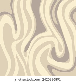 minimalist aesthetic wallpaper swirl background. Retro groovy psychedelic background. Trippy Wavy Swirl Pattern.Vector.