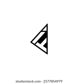 Minimalist Alphabet Letters Initial Monogram IF FI Logo