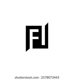 Minimalist Alphabet Letters Initial Monogram IF FI Logo