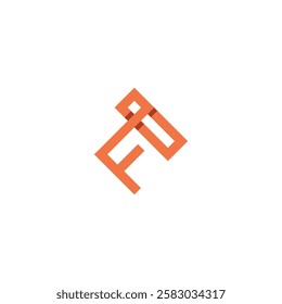 Minimalist Alphabet Letters Initial Monogram IF FI Logo