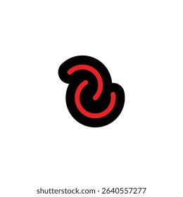 Minimalist Alphabet Letters Initial Monogram ZU  ZU Power button  Logo
