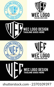 Paquete de diseño de logotipos minimalistas, alfabetos, monogramas y marcas de letras