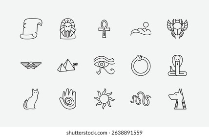 Minimalist Ancient Egypt Illustration Pack