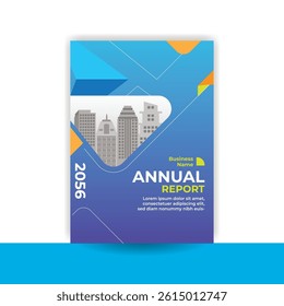 Minimalist annual report cover, business cover design, report cover, brochure, flyer, geometric
