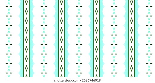 Minimalist Aqua and White Geometric Pattern