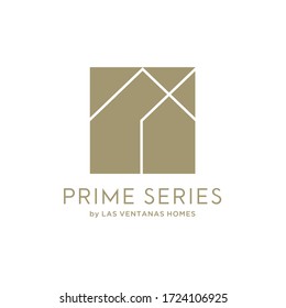 vector de icono del logotipo de arquitectura minimalista