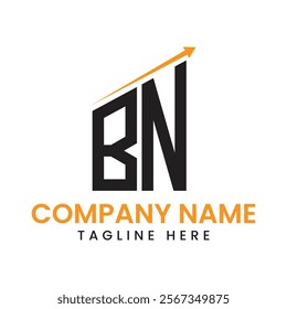Minimalist Arrow Growth Logo Design