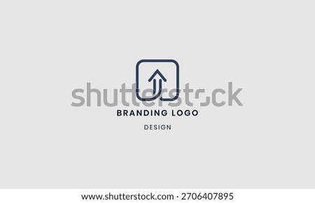 Minimalist Arrow Logo in Rounded Square