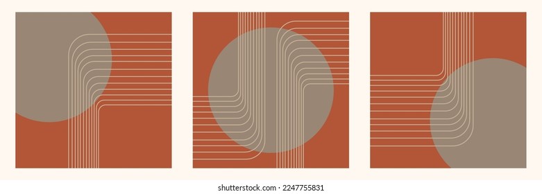 Minimalistische Kunsthintergründe, Bildschirmhintergründe, abstraktes minimales Design, Vektorgrafik