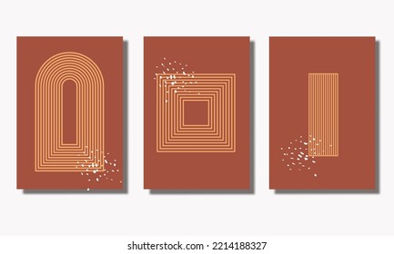 minimalist art print vector for wall art, collection abstract trendy design minimalist wall art