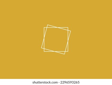 Minimalist art Square from lines