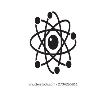 Minimalist atomic structure with eye center