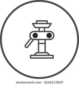 Minimalist automotive jack icon design offering a clean and modern aesthetic illustration