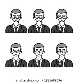 Minimalist Avatar Flat line vector