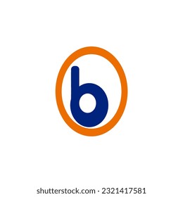 Idea del emblema del logo b minimalista