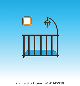 Minimalist Baby Stroller Icon In Black And White Design Style For Baby Care Accessories Category Graphic Design Illustration Outline Baby Stroller Icon Modern Style Design