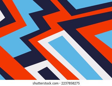 Minimalist background with abstract colorful square line pattern