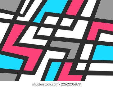 Minimalist background with abstract colorful square pattern