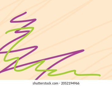 Minimalist background with abstract colorful waving lines pattern