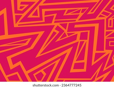 Fondo minimalista con líneas geométricas abstractas. Ornamento azteca simple