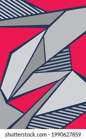 Minimalist background with abstract line pattern