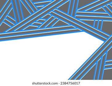 Minimalist background with abstract overlapping stripes pattern and with some copy space area