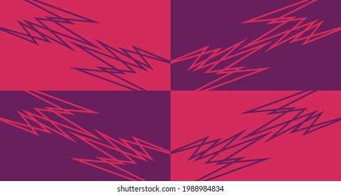 Minimalist background with abstract reflective zig zag line pattern
