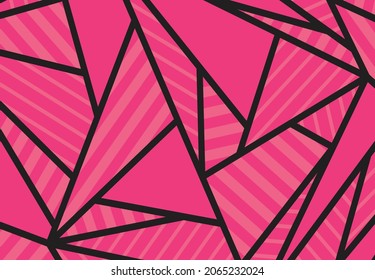 Minimalist background with abstract triangle and stripe pattern