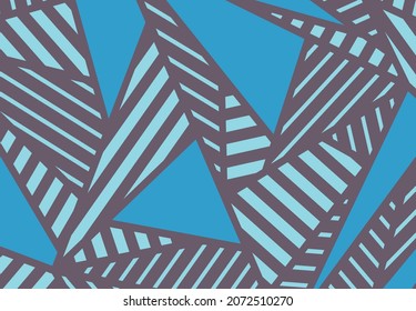Minimalist background with abstract triangle and stripe pattern. Abstract interior wallpaper