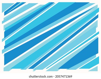 Minimalist background with blue abstract stripe pattern