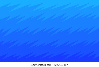 Minimalist background with blue gradient jagged zigzag pattern