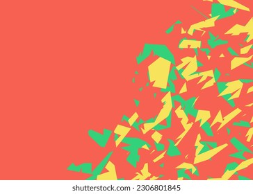 Minimalist background with broken glass pattern and with some copy space area