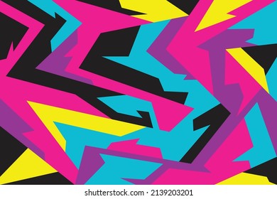Minimalist background with colorful abstract geometric pattern. Abstract interior wallpaper