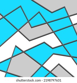 Minimalist background with colorful abstract geometric pattern. Abstract interior wallpaper