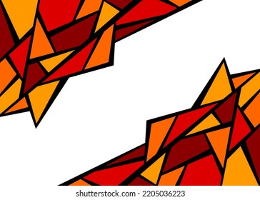 Minimalist background with colorful abstract geometric pattern and with some copy space area