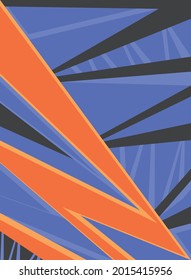 Minimalist background with colorful abstract line pattern