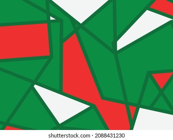 Minimalist background with colorful abstract line and geometric pattern