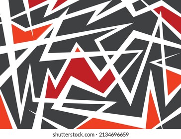Minimalist background with colorful abstract sharp and geometric pattern. Abstract interior wallpaper
